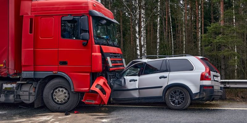 Car, Truck Collide on Compton Rd