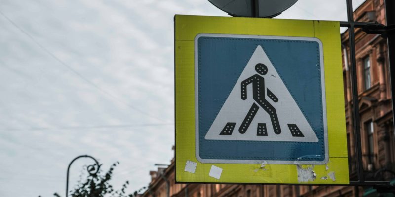 pedestrian walk sign